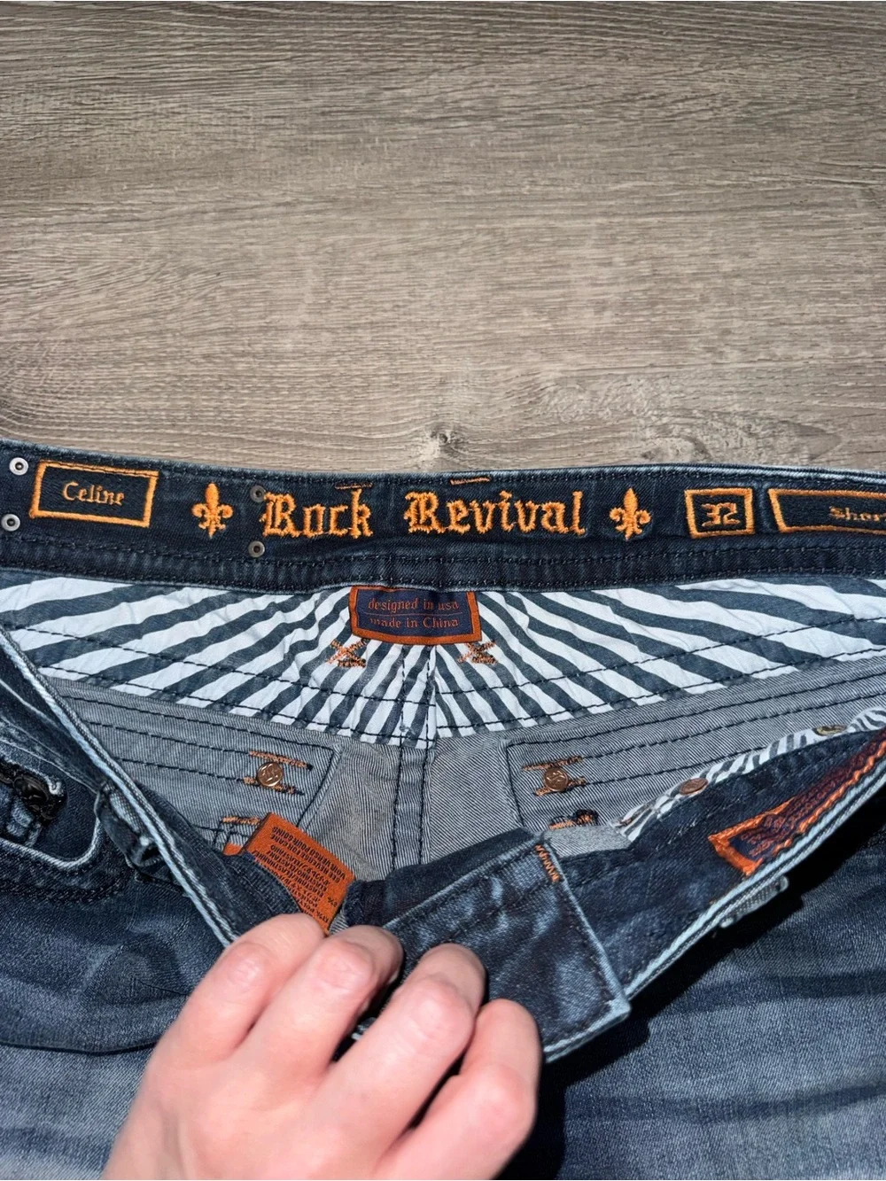 Rock Revival Women's Dark Blue Denim Shorts